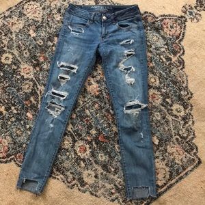 American Eagle ripped jeans